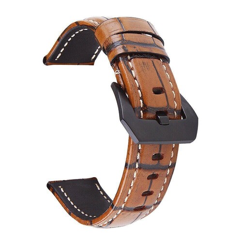 Herren Retro Echtleder Armband Uhrband Armband Ersatz 20 22 24 26 mm - Bild 19 von 26