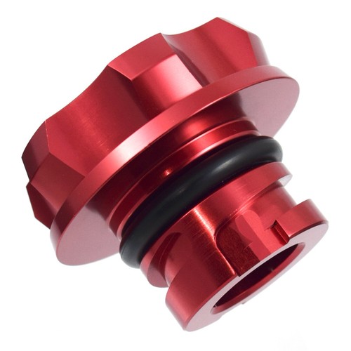 Red 2nd Amendment Billet Anodized Oil Cap Filler Fits GM Chevy Buick Cadillac - Picture 2 of 2