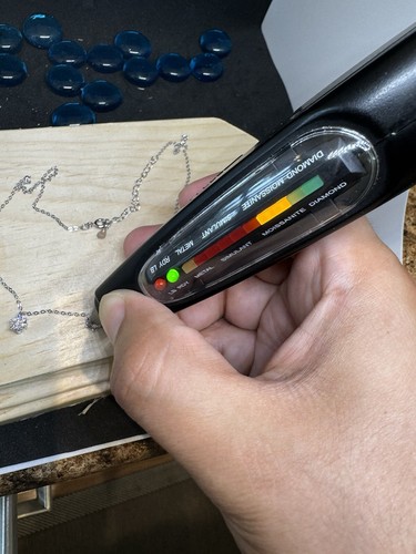 925 Sterling Silber 2,50 ctw Moissanit Halskette 15,5 bis 17,5 Zoll  - Bild 5 von 9