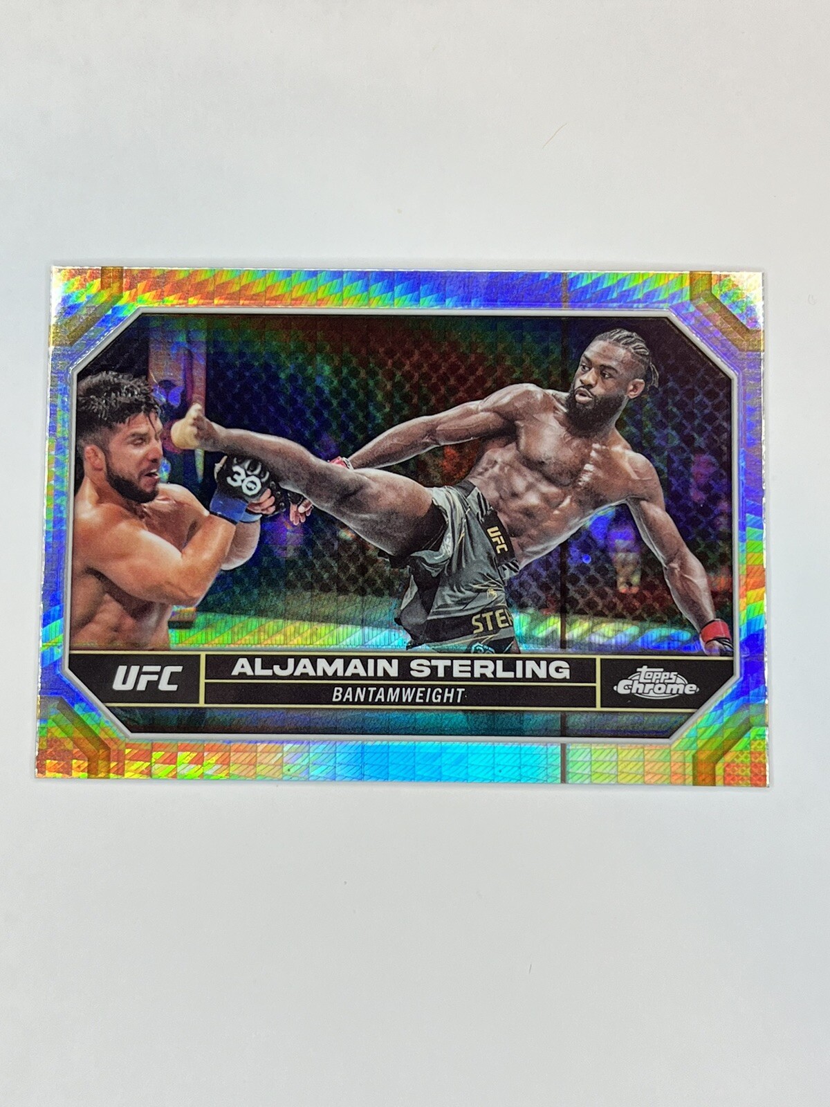 2024 Topps Chrome UFC Aljamain Sterling #12 Prism Refractor