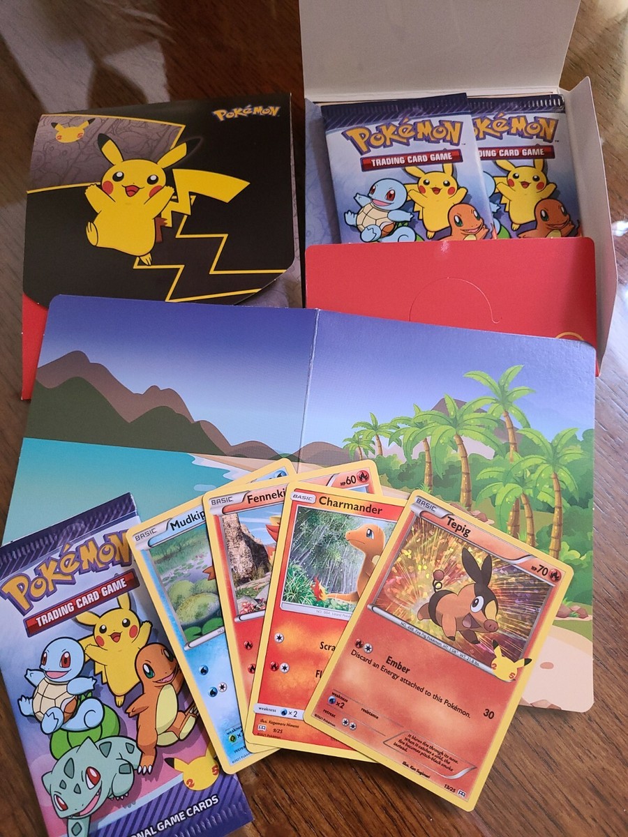 2 SEALED & 1 open 2021 Pokemon Card McDonalds Happy Meal