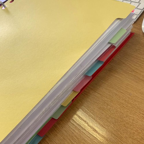 12 Pcs Tab Dividers Page Classified Labels Separators for Binders Tabs - Picture 8 of 12