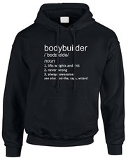 Bodybuilder Funny Definition Men's Mens Hoody Gift Idea Gym Bodybuilding  