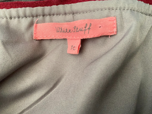 White Stuff Dress Women Small Shift Grey Belt Lined Short Sleeve Size 10 - Picture 6 of 12