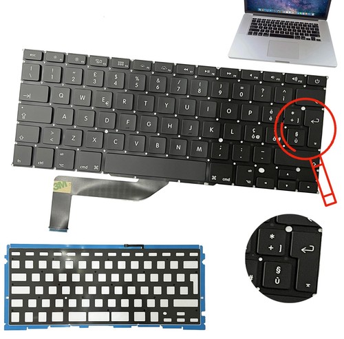 Tastiera italiana per apple macbook pro 15 a1398 retina mid 2012 macbookpro10,1