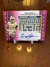 2020 Sam Adams II Leaf All American Horizontal Patch Auto #3/6 Washington