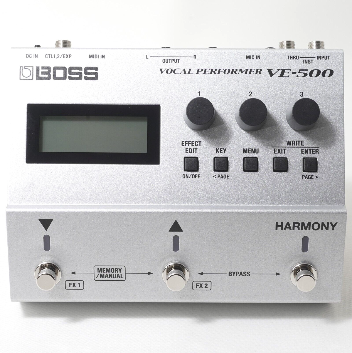 BOSS VE-500 Vocal Performer Multi Effects Guitar Input mode