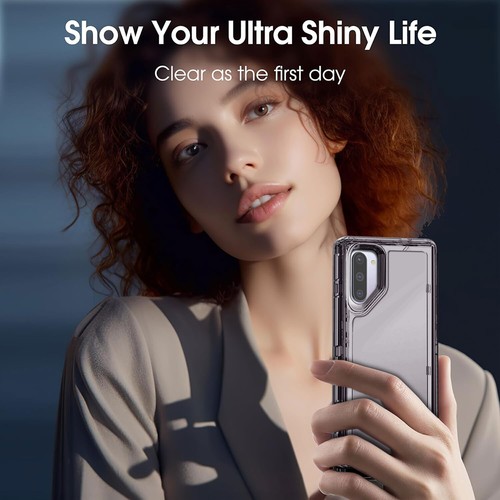 Custodia telefono trasparente cristallo antiurto per Samsung Galaxy Note10 Plus Note10+ - Foto 18 di 42