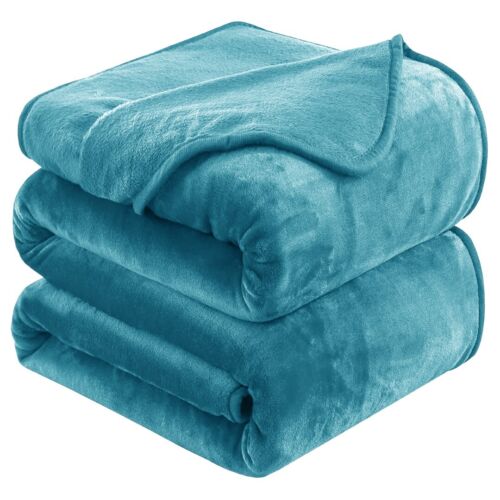 Large Fleece Blanket Throw Reversible Soft Warm Bed Sofa Blanket Double & King - Picture 68 of 94