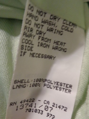Vintage Jessica Mcclintock Lime Shimmering Dress Deadstock w Original Tags SZ 10 - Picture 17 of 22