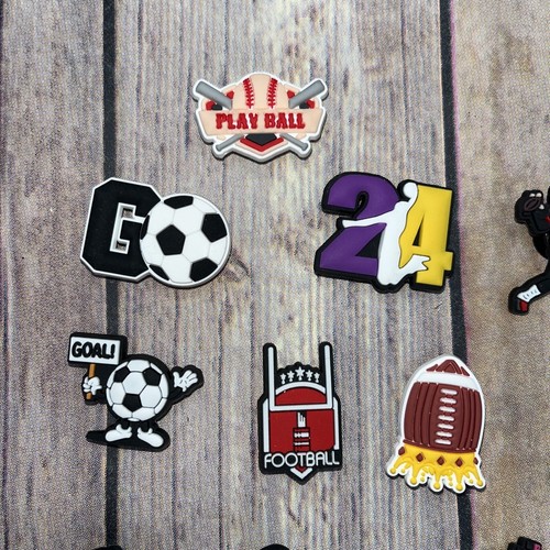 Shoe Charms for Crocs and Foam Shoes Lot of 20 boys Lakers cars sports gaming - Picture 3 of 8
