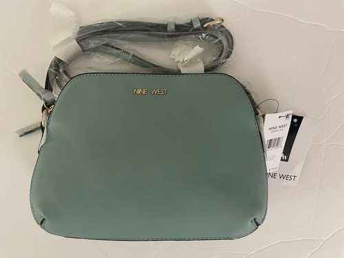 Nine West Cibrina Mini Dome Crossbody in Pale Aqua Gold - Picture 6 of 6