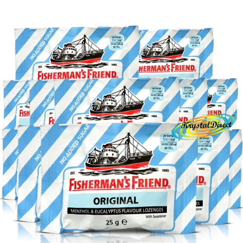 12x Fisherman's Friend Sugar Free Original Menthol Eucalyptus Lozenges - Picture 1 of 2