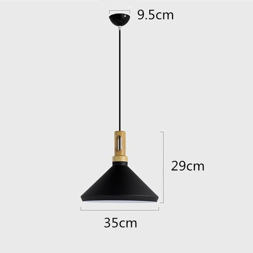 35cm Black Pendant Light Kitchen Chandelier Ceiling Lamp Bar Dining Room - Picture 4 of 6