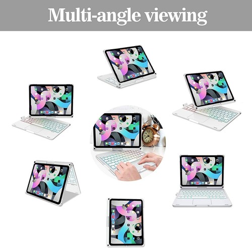 360 Rotate Touchpad Keyboard Case For iPad Air 4/5th Pro 11 inch 1st/2nd/3rd/4th - Picture 23 of 30