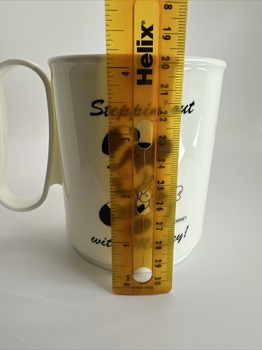 Taza Tupperware Tupperfun Steppin' Out with Mickey Disney 4,25" #3103A de colección de lote antiguo - Imagen 12 de 13