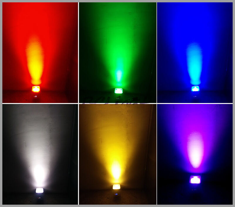 6in1 RGBWA+UV DMX LED Flat Par Light Wireless Stage Wash Up-Light DJ Pro Truss - Picture 5 of 7
