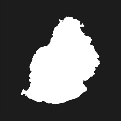 Mauritius country outline Vinyl Decal Car Window Laptop Sticker