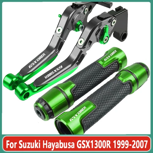 New For Suzuki Hayabusa GSX1300R 1999-2007 Brake Clutch Levers Handlebar Grips - Imagen 10 de 12