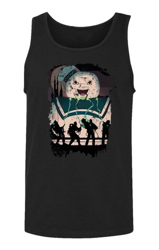 Stay Puft Ghostbusters Marshmallow Halloween Men's Tank Top - Picture 2 of 4