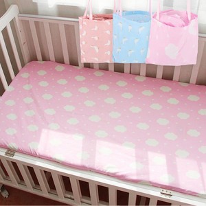SOFT Cotton Baby Boy Girl Bed Sheet Newborn Crib Blanket Bedding Set Nursery 4pc