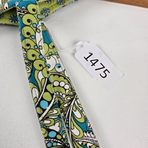 Bolso de Hombro Vera Bradley Pavo Real Paisley Acolchado Azul y Verde 17x14 Pulgadas - Imagen 9 de 9