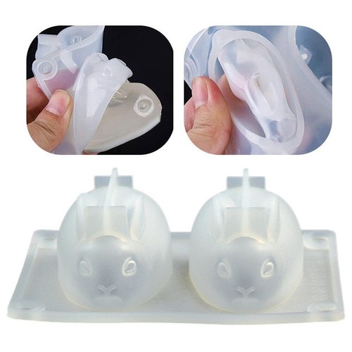 Mold Candle Silicone 3D Easter Rabbit Cake Pudding Making Supplies Accessories - Picture 3 of 12