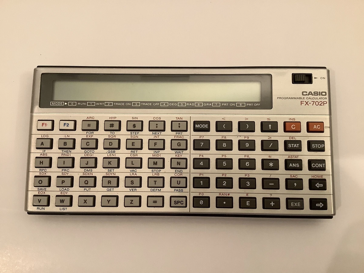 VINTAGE CASIO FX 702P BASIC PROGRAMMABLE CALCULATOR POCKET