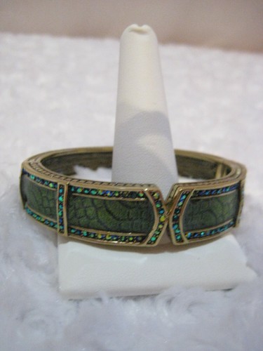 HEIDI DAUS "Bar Harbor Elegance" (Snakeskin/ LG.) Animal Bracelet (Orig.$99.95) - Picture 10 of 12