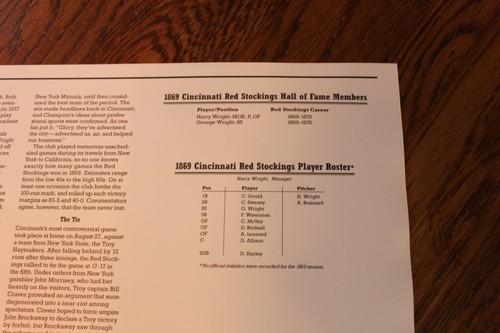 1991 COOPERSTOWN COLLECTION 1869 CINCINNATI RED STOCKINGS PATCH SEALED - Picture 4 of 6