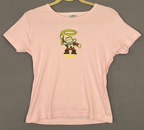 Damas Junior Cowboy Monkey Yeehaw! Camiseta Rosa L Grande Ajustada De Colección ODM - Imagen 2 de 8