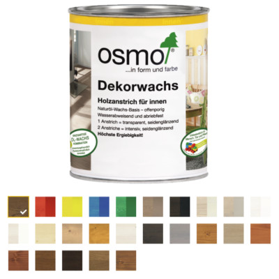 Osmo Dekorwachs Holzanstrich 125ml/375ml/750ml Innenbereich Veredelung Farbwahl