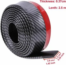 Universal Car Front Bumper Lip Splitter 2.5M Body Spoiler Chin Skirt Protector