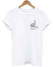 Loser Hand Sign Logo T-Shirt Girls Boys Cute Teenager Hipster Top Fashion L342