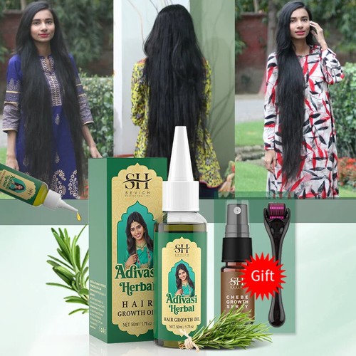 Natural Pure Indian Hair Growth Oil Ayurvedic Rosemary Serum - Picture 3 of 14