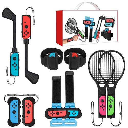 10 in 1 Switch Sports Accessories Bundle for Nintendo Switch & OLED Sports Games - Picture 2 of 7