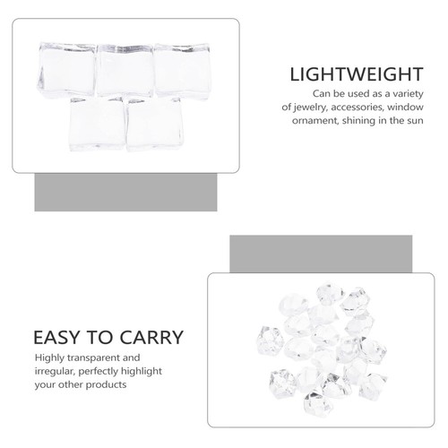 1Set Acrylic Fake Ice Cubes for Home Kitchen Decor and Photography - Picture 2 of 12