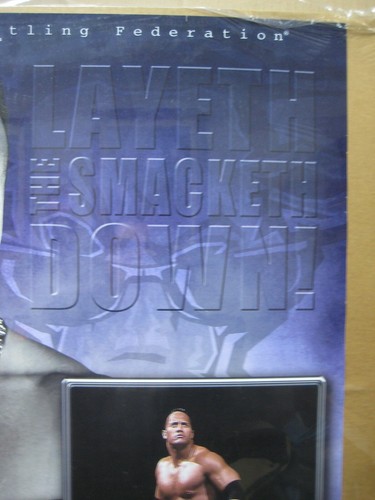 Vintage WWF 2000 The Rock Wrestling Poster 14263 - Bild 2 von 5