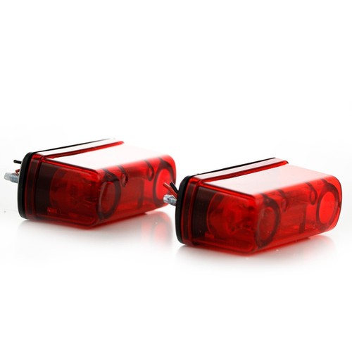 #2x Rot Heck License Nummer Platte Lampe 4 SMD LED für Lkw Anhänger Auto 12/24V - Bild 3 von 5