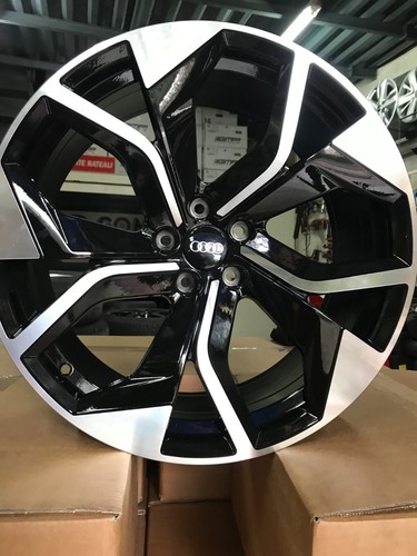 4 CERCHI IN LEGA DA 20" PER AUDI Q5 A4 A6 A7 TIQUAN REPLICHE BLACK DIAMANTATO - Foto 16 di 16