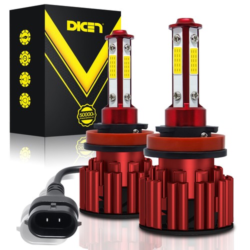 H11 LED Headlight Super Bright Bulbs Kit 10000K White 330000LM High/Low Beam - Picture 2 of 11