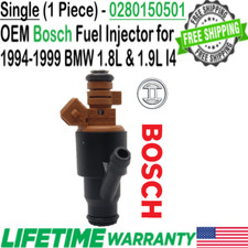 Genuine Bosch Single Fuel Injector for 1996, 1997, 1998, 1999 BMW 318ti 1.9L I4