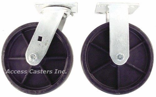 Juego de 4 ruedas giratorias de 5" 5PHP47 para camiones utilitarios Rubbermaid® 4716 y 4720 - Imagen 2 de 2