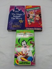 Lot Of (3) Disney VHS Tapes Goofy Mickey Mouse