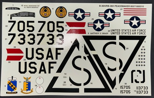 Revell Monogram RB-36H Peacemaker Model Plane Kit No 85-5710 1/72 - Bild 10 von 10