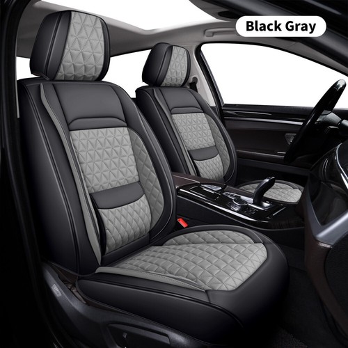 Leather Car Seat Covers Fits Chevrolet Silverado 2009-2024 1500 2500 3500 Pickup - Picture 15 of 30