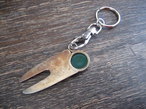 Rarität Golf Memorabilia Pitchgabel Pitchfork Divot Tool 925er Silber Unikat - Picture 2 of 3