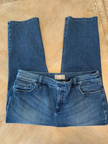 Chico’s 2 Med Ankle Blue Denim Jeans Pants So Slimming Waist 36” Inseam 23.5” - Picture 4 of 7