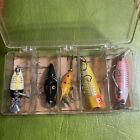 Vintage Rare Heddon Fishing Lure Kit 5 Lures 1950's Vintage New Old Stock W Box