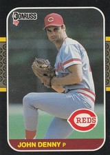 FREE SHIPPING-MINT-1987 (REDS) Donruss #329 John Denny